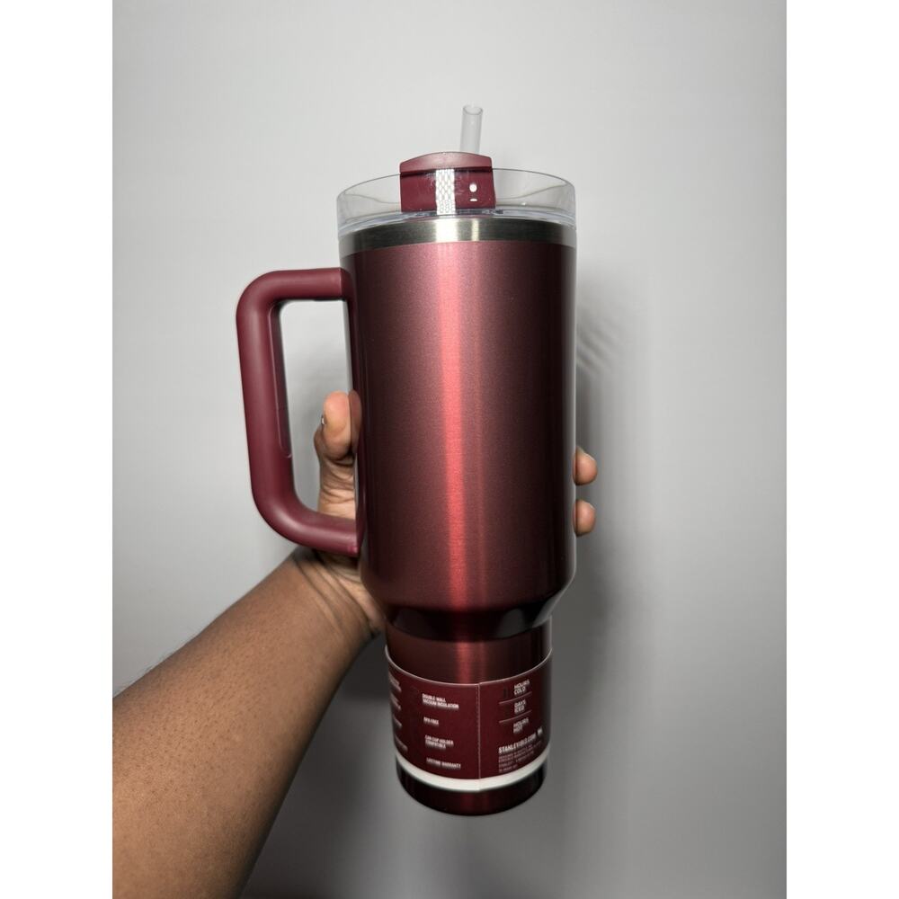 Stanley X E.L.F. Limited Edition JAM SESSION Burgundy Red 40oz Tumbler BNWT - Picture 5 of 7